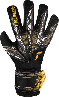 Reusch Attrakt Silver NC Finger Support 5470250 7740 weiss schwarz gold front